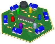 Placa jogo Genius Hex